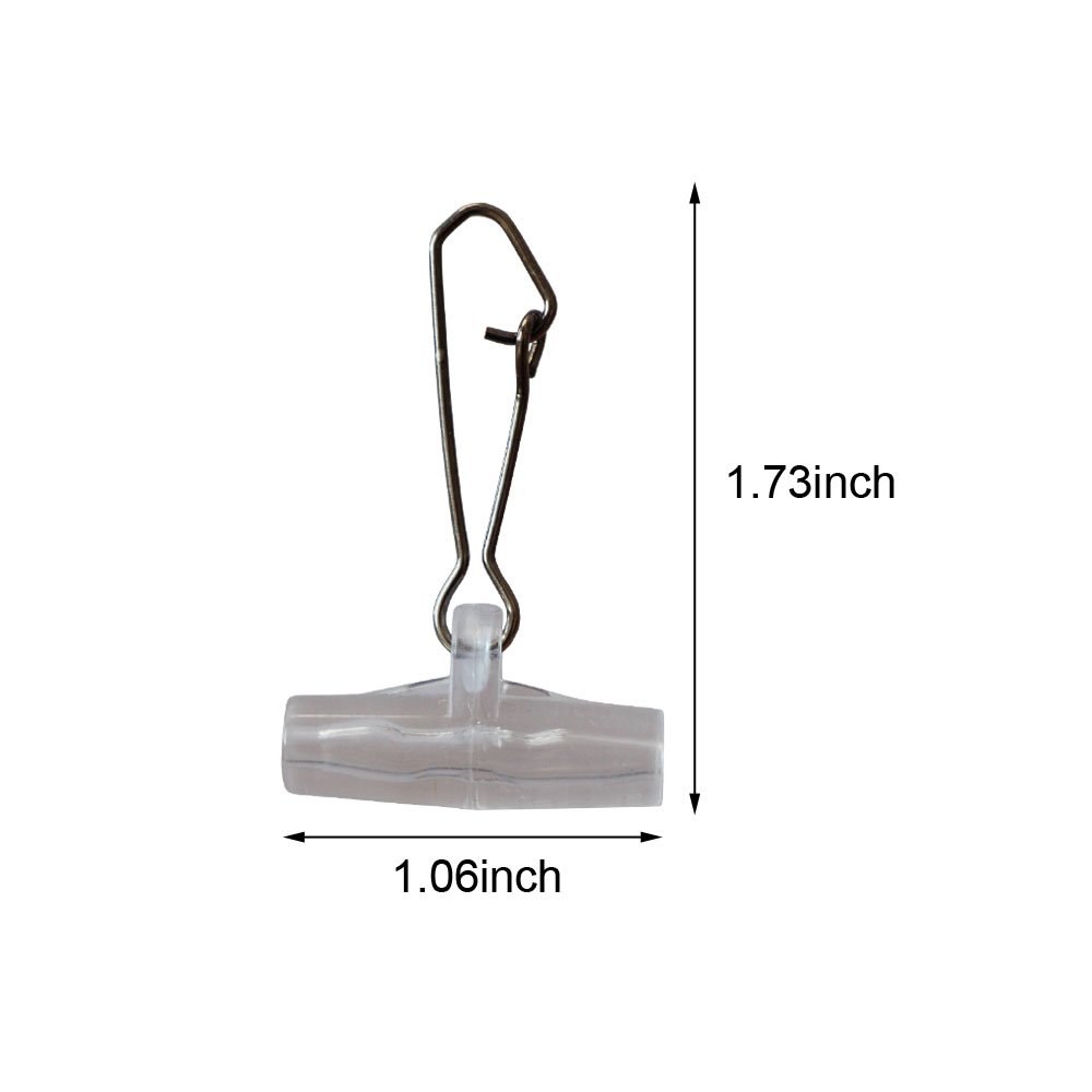 Laxygo Sinker Slide with Hooked Snap Fishing Line Connector 30-60pcs Fishing Accessories 3