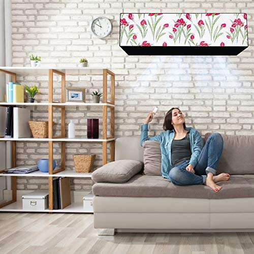 Jm Homefurnishings Polycarbonate Water & Dustproof Split Ac Cover for Lg 1.5 Ton 3 Star Pn Series Ks-q18pnxd, Black (Color15) 3