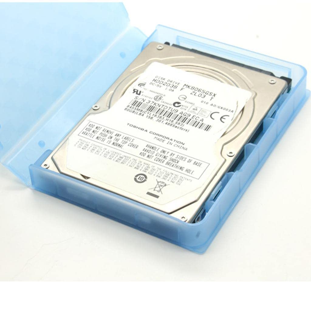 CALANDIS 2.5 Sata Hard Drive HDD Ssd Enclosure External Disk Case Storage Box Blue 4