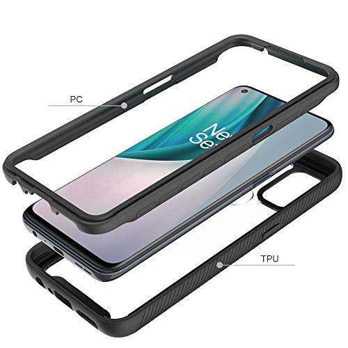 Dzxouui for Oneplus Nord N10 5G Case,One Plus Nord N10 5G Case,Heavy Duty Protective Shockproof Bumper Hybrid Clear TPU Cover Phone Cases for Oneplus Nord N10 5G(XK-Purple) 3