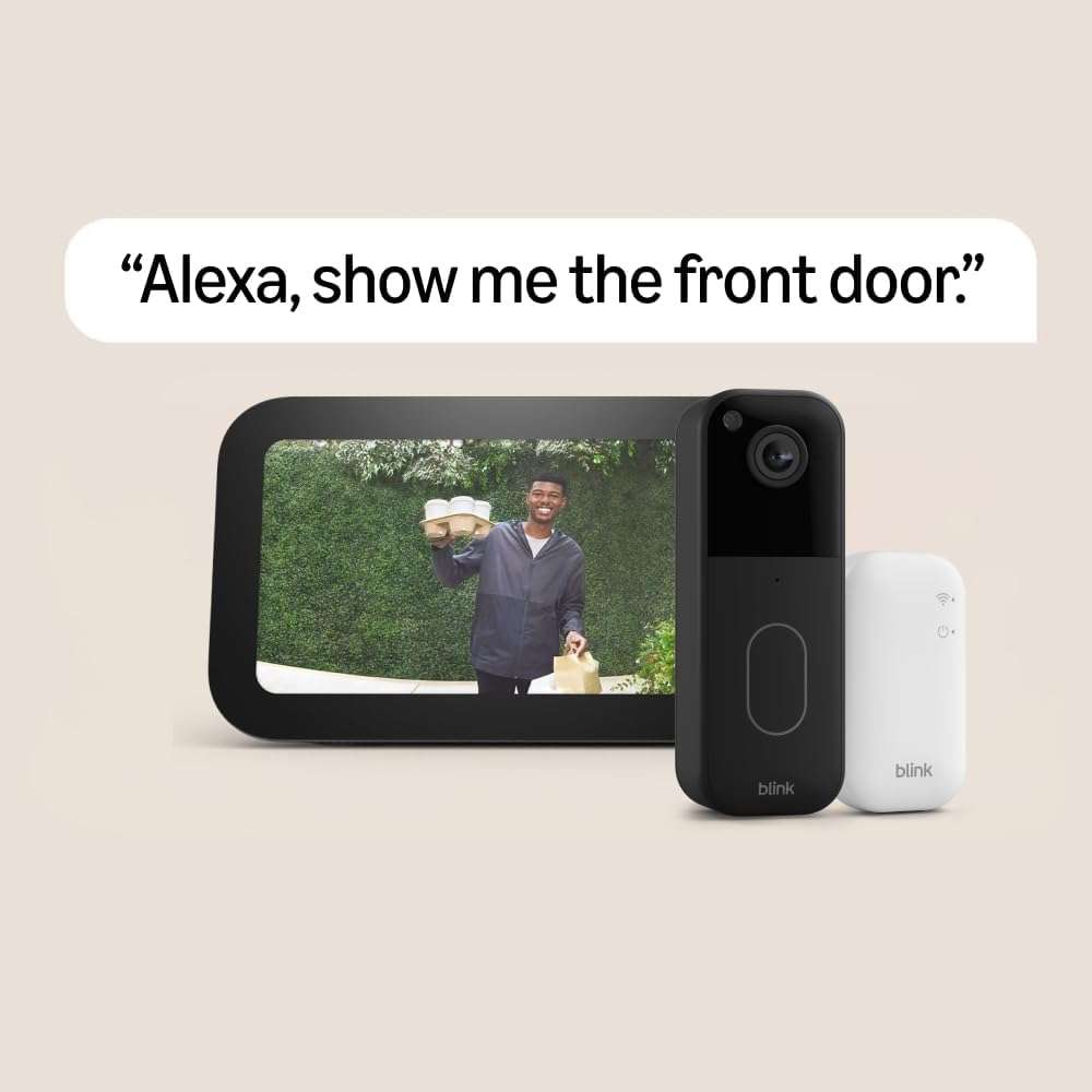 Amazon Echo Show 5 with Blink Video Doorbell (newest model), Designed for Alexa+ 3