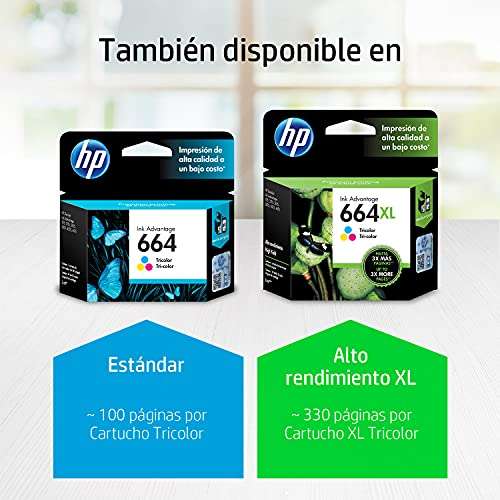 HP Cartucho De Tinta 664xl Tricolor 3