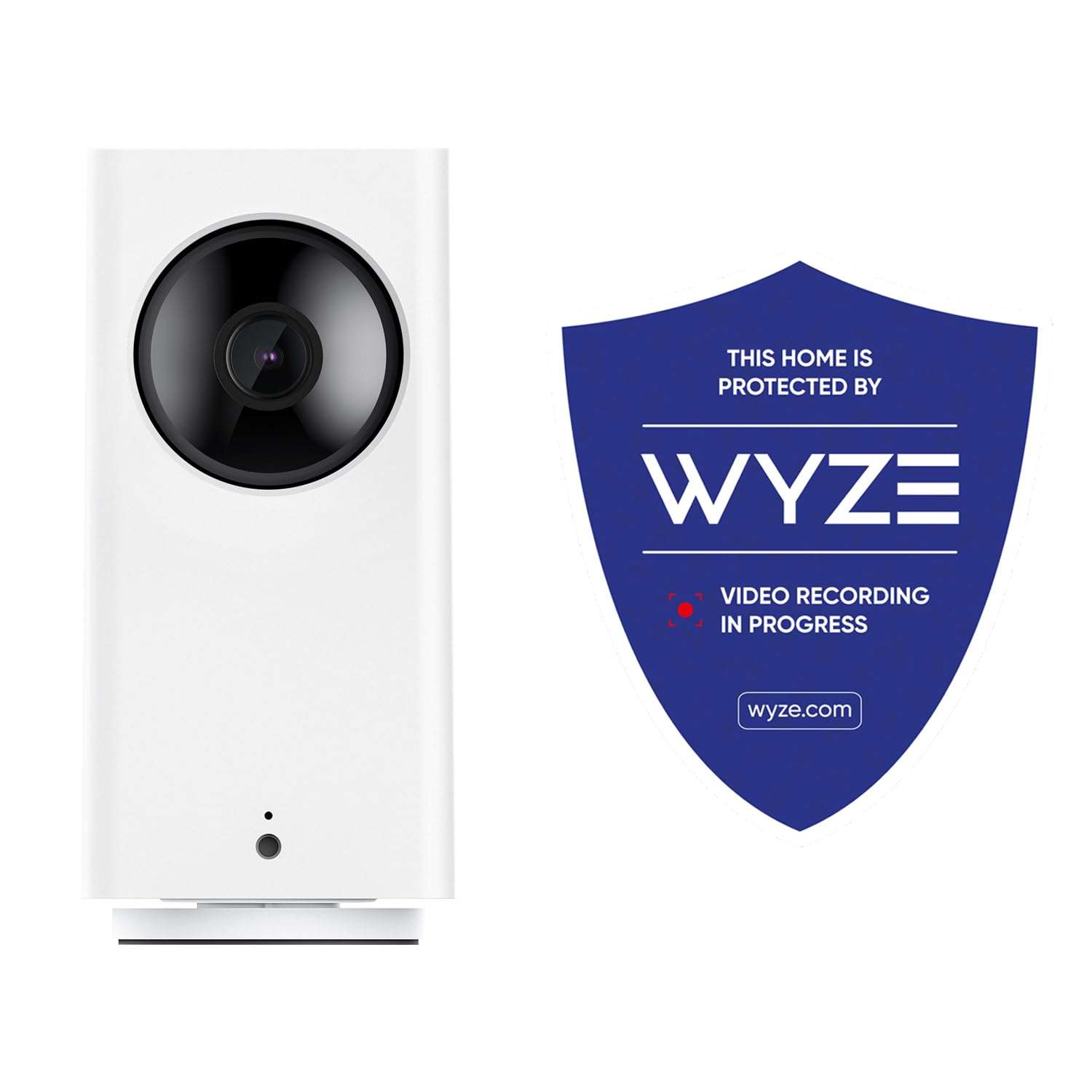 WyzeCam Cam Pan v2 1080p Pan/Tilt/Zoom Indoor and Video Surveillance Sticker Signs(2 Pack) 1