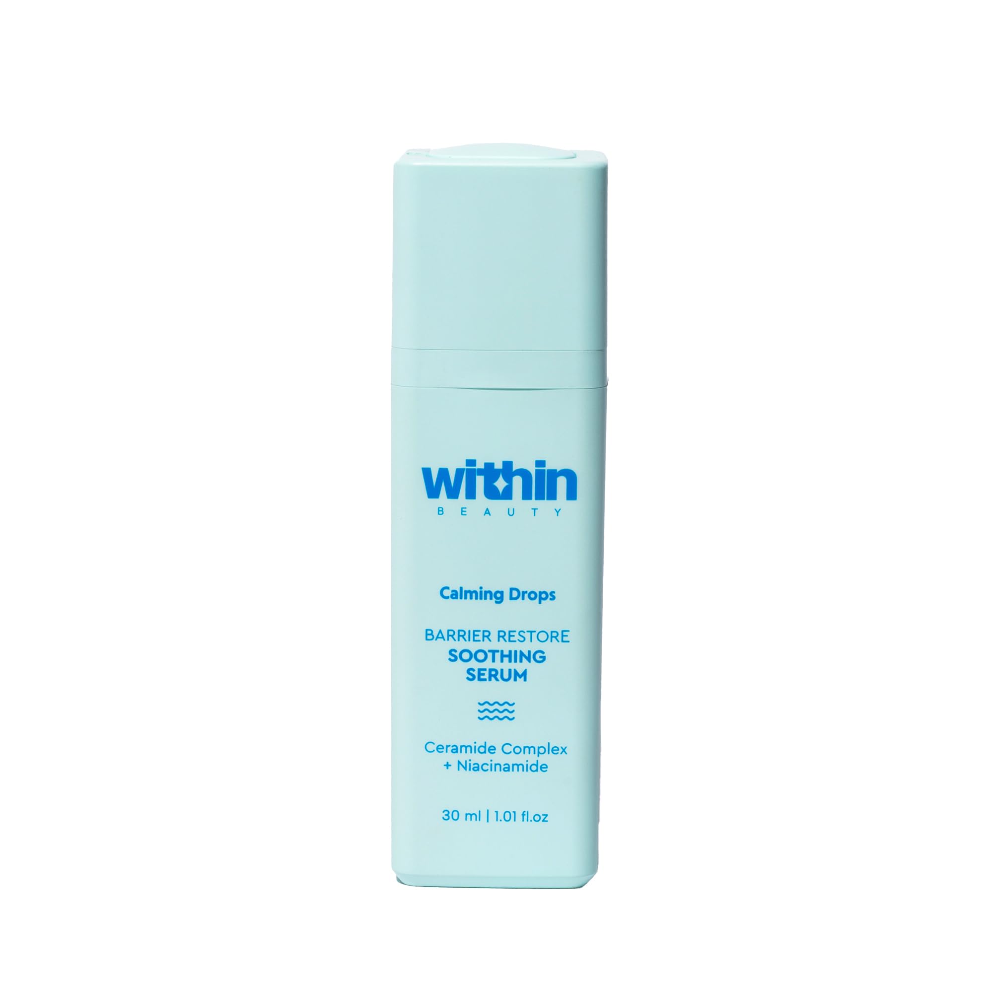 Within Beauty Calming Drops Barrier Build Soothing Serum | Niacinamide Serum For for Acne Prone, Combination, Oily & Sensitive Skin | Quick Absorbing | Face Serum For Acne & Dark Spots | 30ml