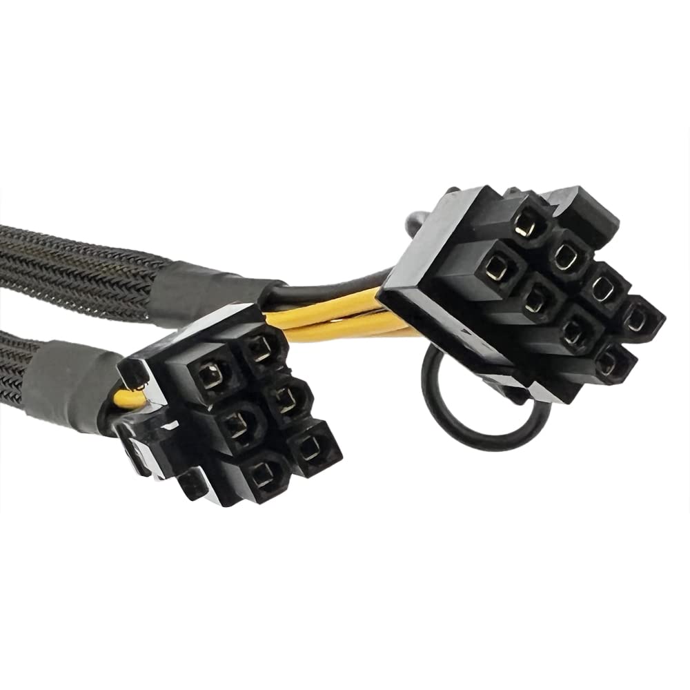 Zahara 50cm 10pin to 6+8(pin) Power Adapter PCIE Cable Replacement for HP ProLiant DL380 G9 DL380E DL380 G8 and GPU 4