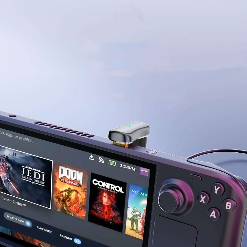 180 Degree Right Angle USB-C Male to USB-C Female Adapter,20Gbps Data Transfer USB Type-C Adapter Extender for ROG Ally for Steam Deck - 2 Pack (male to A female) 5