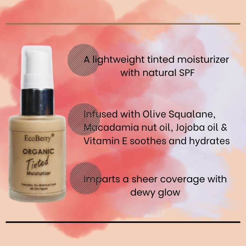 Organic Tinted Moisturizer | Everyday No Makeup Look | Sheer Coverage | Organic | Semi-Matte | Light Weight | Non-Comedogenic | Hypoallergenic | Natural | Handmade | Chemical Free (Tan) 4