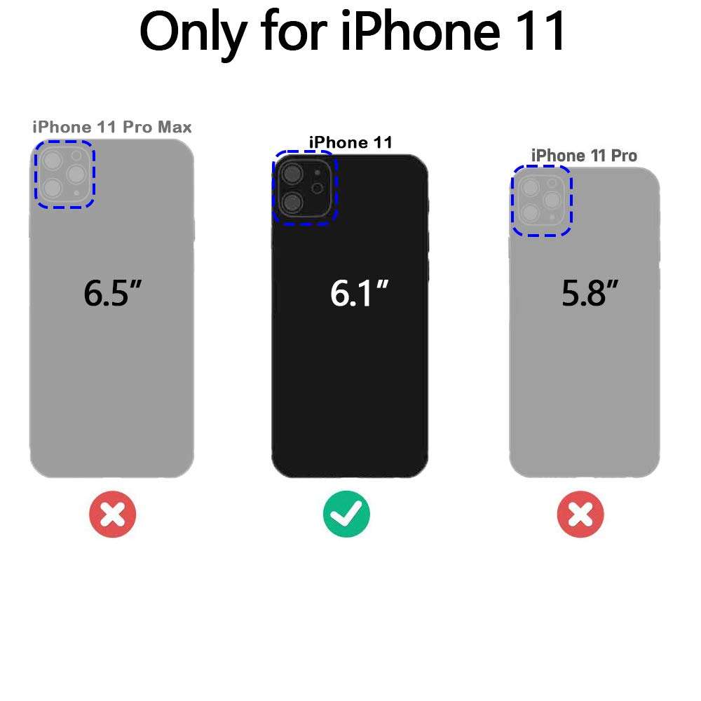 Inbeage Biodegradable Case for iPhone 11,Eco-Friendly,Natural Texture,Speckled,6.1 Inches (Kelly Green) 2