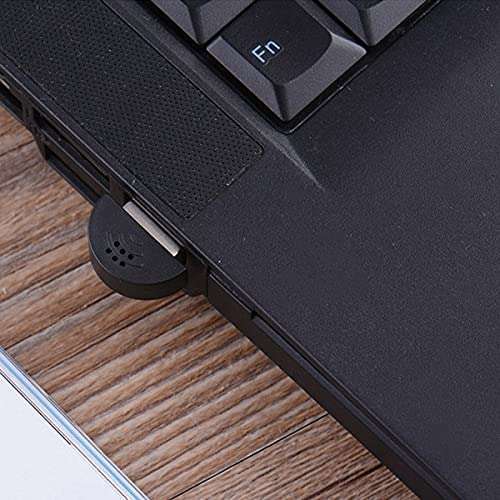 Rec Trade USB 2.0 Microphone MIC Audio Adapter for PC, Laptop Studio Speech Voice Recognition Mic Audio Adapter Computer Microphones Voice Tube Microphone (Black) (ADP-0175) 6