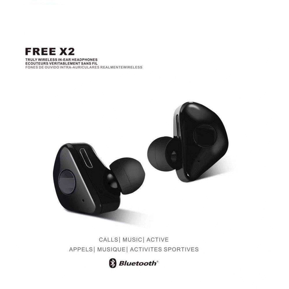 Drumstone Free X2 True Wireless Earbuds(Tws), Bluetooth V5.0 Stereo Sport Earphones, Reduction Earphones with Microphone 4