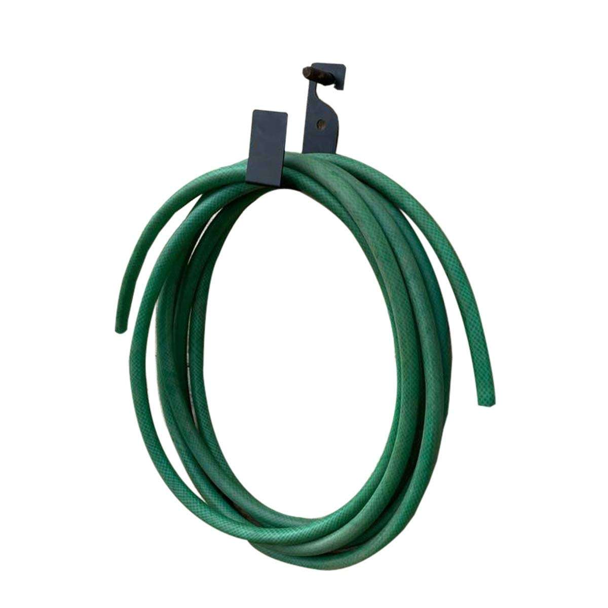 Sunsparks Garden Hose hanger Wall Mounted Watering Hose Holders/Hanger/Stand - Heavy Duty Portable Irrigation Hose Mounts - Garden Hose Hangers made of Steel | Set of 1 5