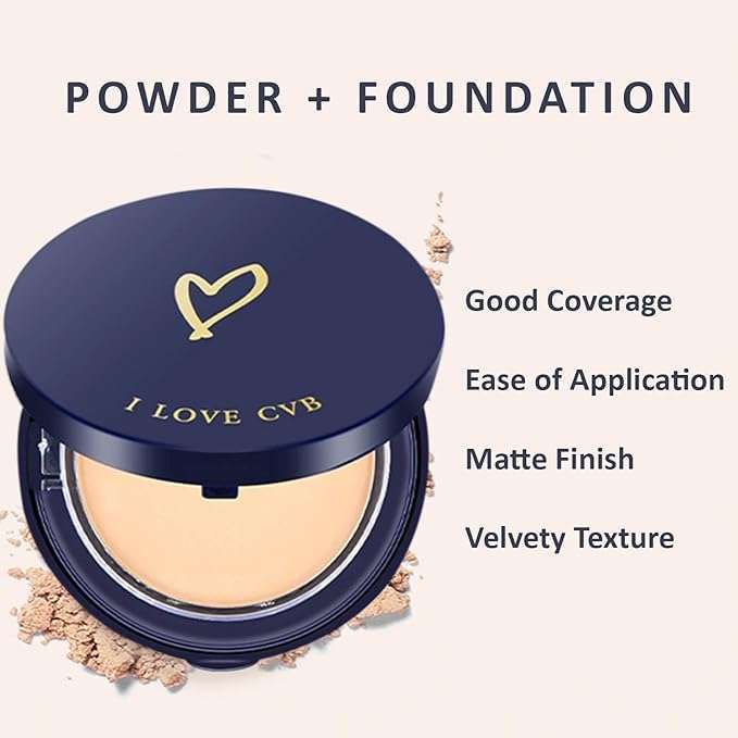 CVB Perfect Pressed Powder | Long-Lasting Matte Finish Compact for Oil Control & Smooth Skin 5