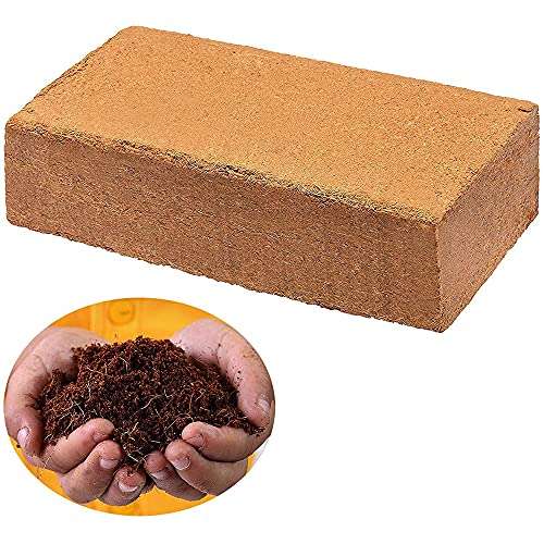 GATE GARDEN Kraft Seeds Cocopeat - 1 Kg Block |Expands up to 25 Liters |Coconut Fibre Compost |Fertilizers for Home Garden |Plant Growth Booster |Organic Manure for Pot Plants |Soil Mix for Home 3