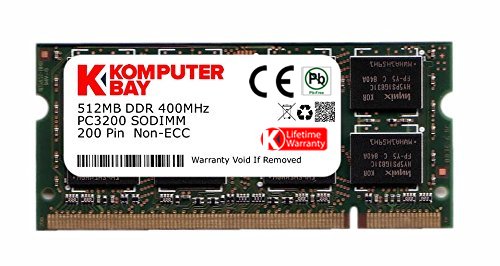 Komputerbay 1GB DDR SODIMM (200 pin) 400MHz DDR400 PC3200 LAPTOP NOTEBOOK MEMORY 1
