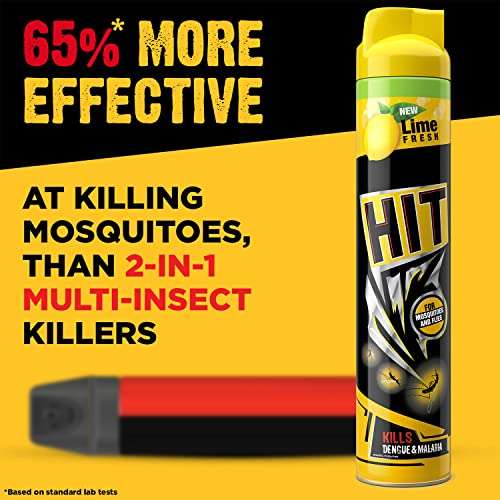HIT Flying Insect Killer - Mosquito & Fly Killer Spray (400ml) | Lime Fragrance | Instant Kill | Protection from Dengue & Malaria | Pack of 1 6