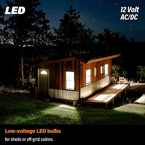 12V LED Light Bulbs, 100W-120W Equivalent, Daylight 5000K, 16W 1600 Lumens, 12 Volt AC/DC, Non-Dimmable, E26 Base, Low Voltage Light Bulbs for Boat, RV, Shed, Off Grid Cabin, and Solar Power, 2-Pack 3