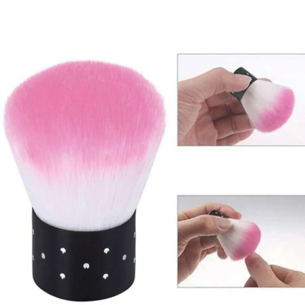 Nail Puffy Brush for Nails | Nail Art Puffy brush | Nail dusting brush | Nail Dip Powder | Nail Brush Cleaner | Manicure Brush Cleaning - 1pc, Multi color. 3