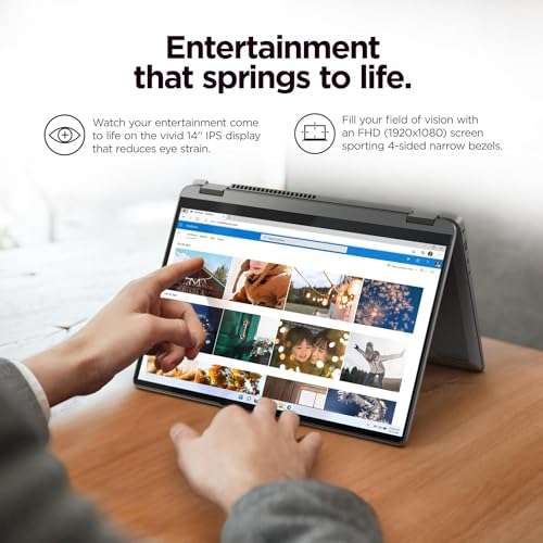 Lenovo IdeaPad Flex 5 14" 2-in-1 Touch Laptop – Intel Core i5-1235U – 16:10 FHD Display – 8GB RAM – 512GB PCIe SSD – Fingerprint – Thunderbolt 4 – FHD Webcam – Windows 11 – w/Stylus 3