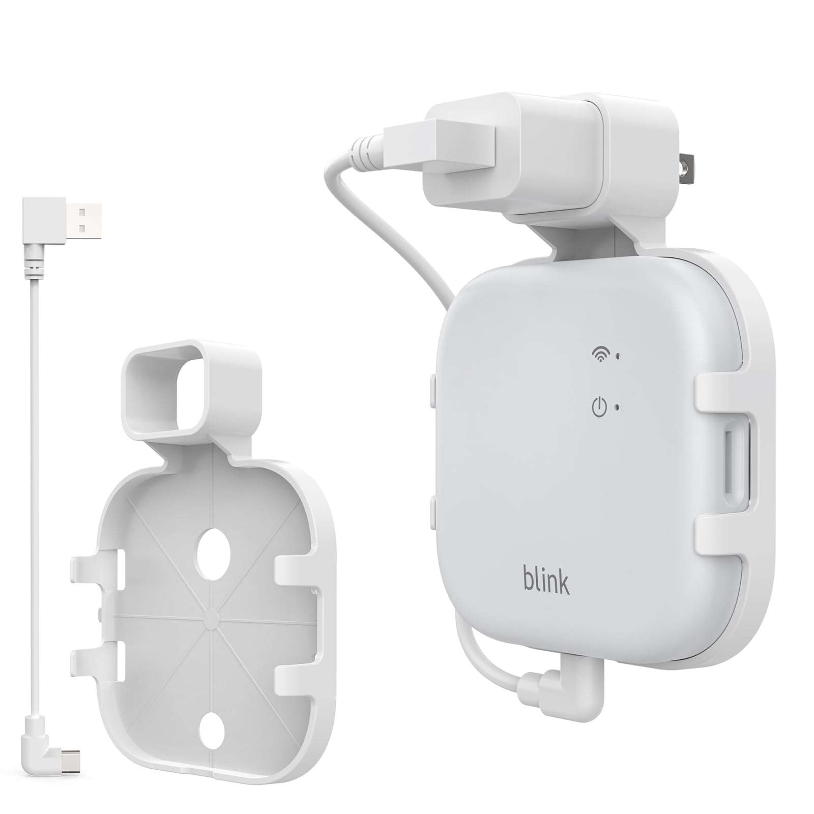 Huafly Wall Bracket for Blink Sync Module XR, with a Short Cable, Wall Holder for All-New Blink Sync Module XR fits Blink System, with No Messy Easy to Move, Save Space, Charging Plug is NOT Included 1