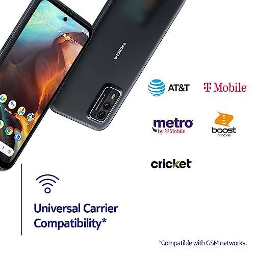 Nokia XR21 5G | Android 12 | Unlocked Rugged Smartphone | Dual SIM | US Version | 6/128GB | 6.49-Inch Screen | 64MP Dual Camera | Midnight Black 5