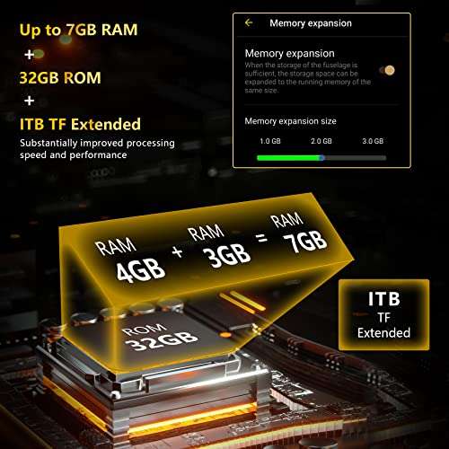 DOOGEE Rugged Smartphone, S41 PRO, Unlocked Android Phone 2023, 7GB+32GB SD 1TB, 5.5" HD, 4G Dual Sim Unlocked Cellphone, 6300mAh, Android 12/IP68 Waterproof/Military Grade Android Phone/NFC | Black 2