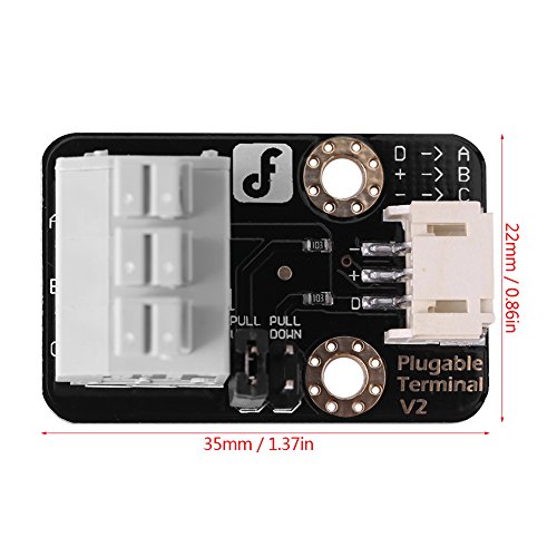 Hilitand DS18B20 Water Temperature Sensor Adapter Transducer Module with Waterproof Probe Pluggable Terminal Adapter 3