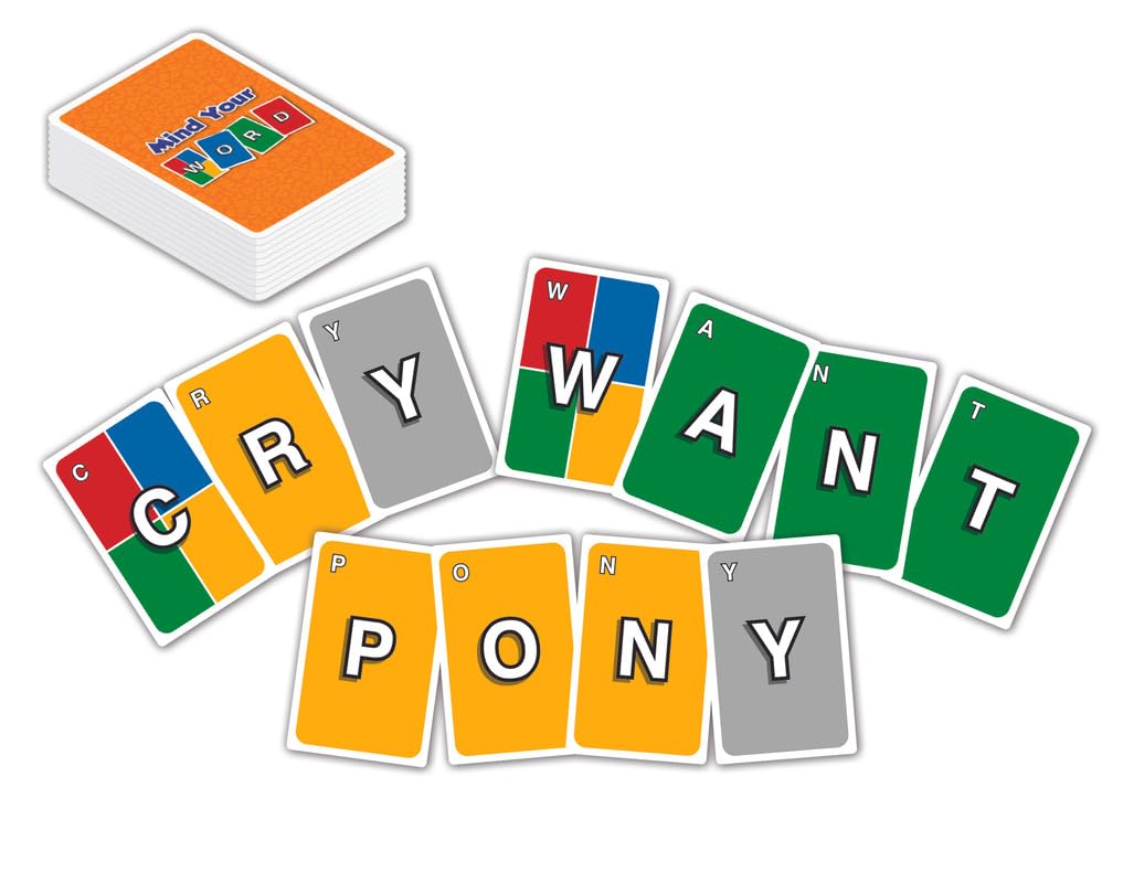 Frank Mind Your Word Card Game | Fun & Engaging Word-Building Challenge for Kids 7+ Years & Adults | Multiplayer Card Game for 2-8 Players | Educational Game for Vocabulary & Strategic Thinking 4