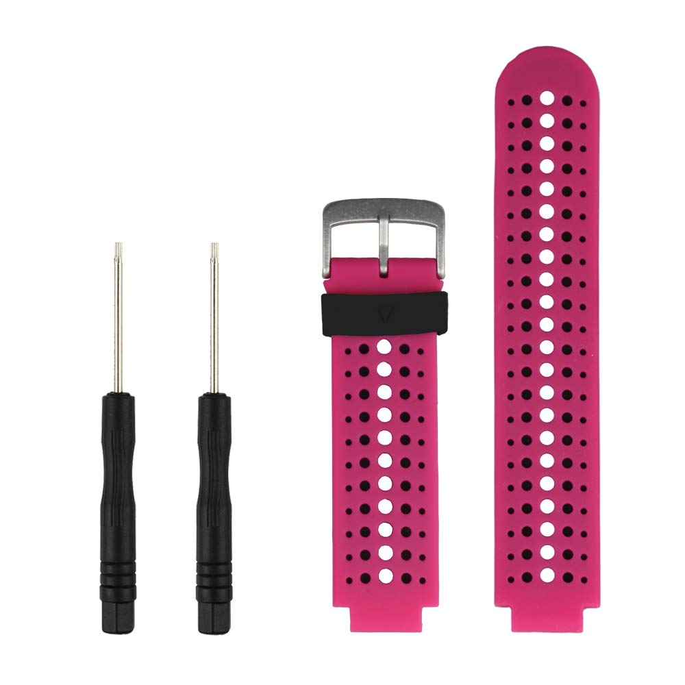 Replacement Smart Wrist Watch Accessory Band Strap for Garmin Forerunner 220/230/235/620/630/735XT/235Lite Free Size 5.11"-8.46"