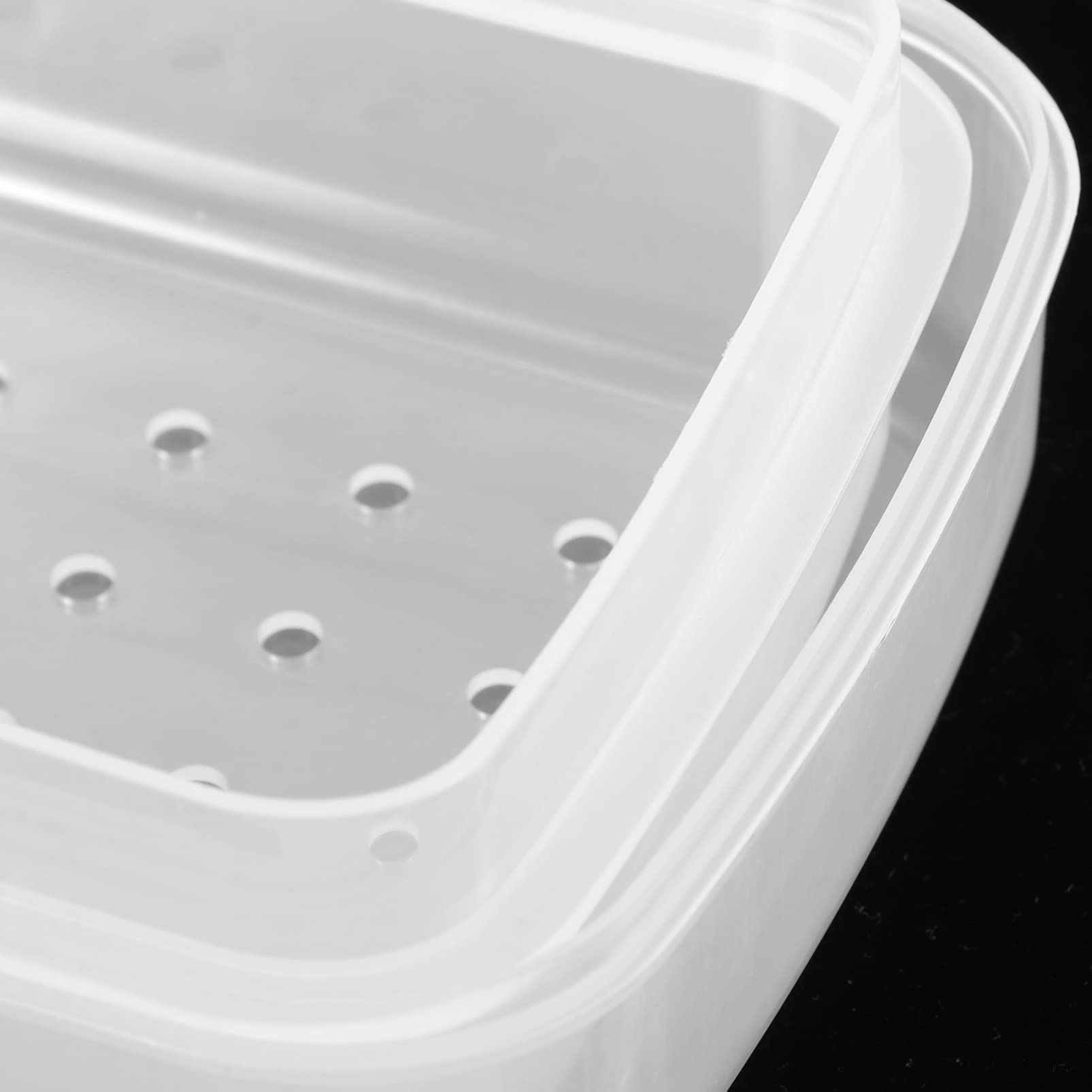 Beaupretty Nail Art Tools Plastic Tray Nail Art Tool Storage Organizer Manicure Tool for Hair Cutters Transparent Nail Tools 4