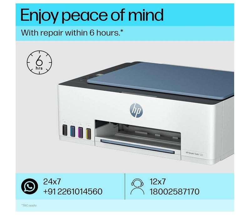 HP Smart Tank 525 All-in-one Colour Printer (Upto 6000 Black and 6000 Colour Pages Included in The Box). - Print, Scan & Copy for Office/Home 5