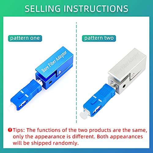 KELUSHI 1PCS New Hot Fiber Optic Connector Sc type Square Adapter （blue）. 2
