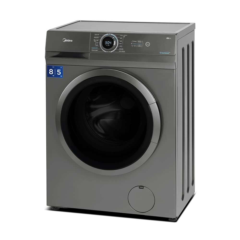 Midea 8Kg/5Kg 5 Star Inverter Fully Automatic Washer Dryer (Mf100D80B/T-In, Titanium Silver, Inbuilt Heater) - Front Load 3