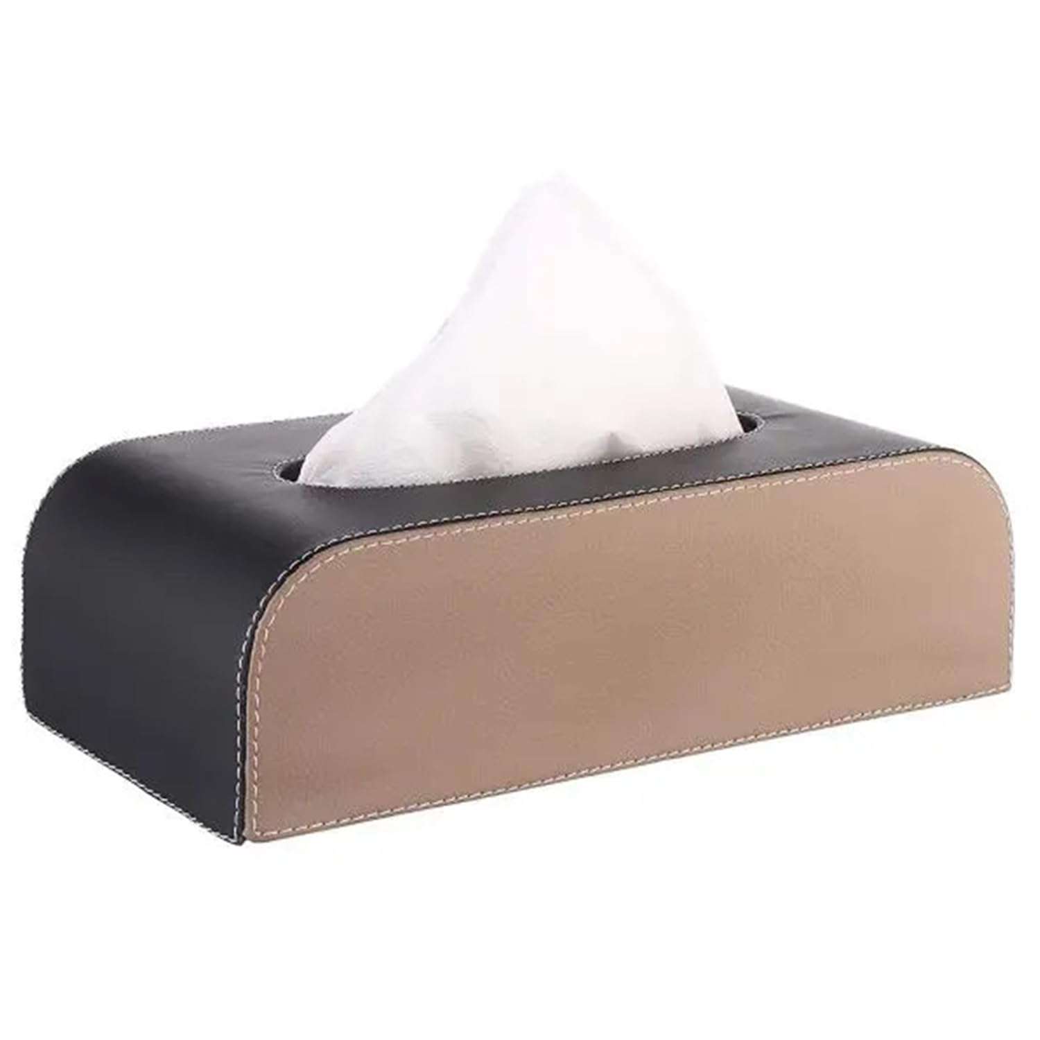 AllExtreme Leather Tissue Box Unique Decorative & Elegant Holder for Sun Visor Seat Side Pocket or Back Seat of Car Accessories 1