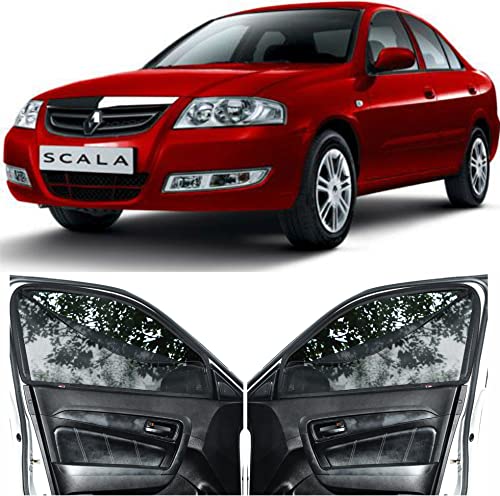 Able Sporty Car Magnetic Sun Shade Curtains with Zipper for Renault Scala Set of 4 1
