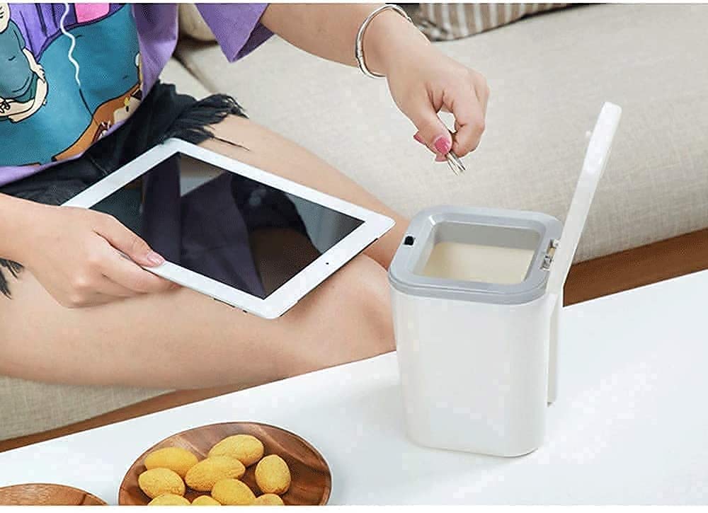KPS Mini Bucket Square Shape Pressing Trash Can Box (Plastic) Waste Storage Dustbin with Lid for Living Room/Kitchen/Office perfect for table and kitchen platforms (MULTICOLOR)PACK OF 1 3