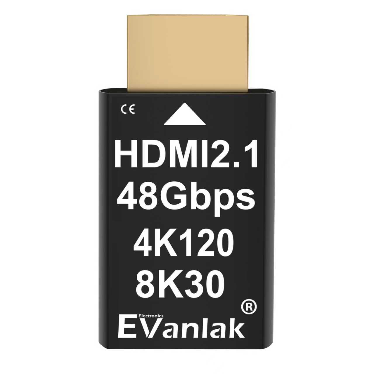 EVanlak 4K 120Hz HDMI 2.1 Dummy Plug EDID Headless Adapter, Virtual Display Emulator for PC, VR & Crypto Mining, Supports 8K@30Hz, 4K@120Hz, Headless Ghost HDMI Dongle – 1 Pack 1