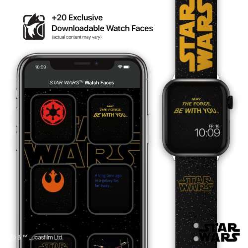 Star Wars - Galactic Smartwatch Band - Officially Licensed, Compatible with Every Size & Series of Apple Watch (watch not included) 6