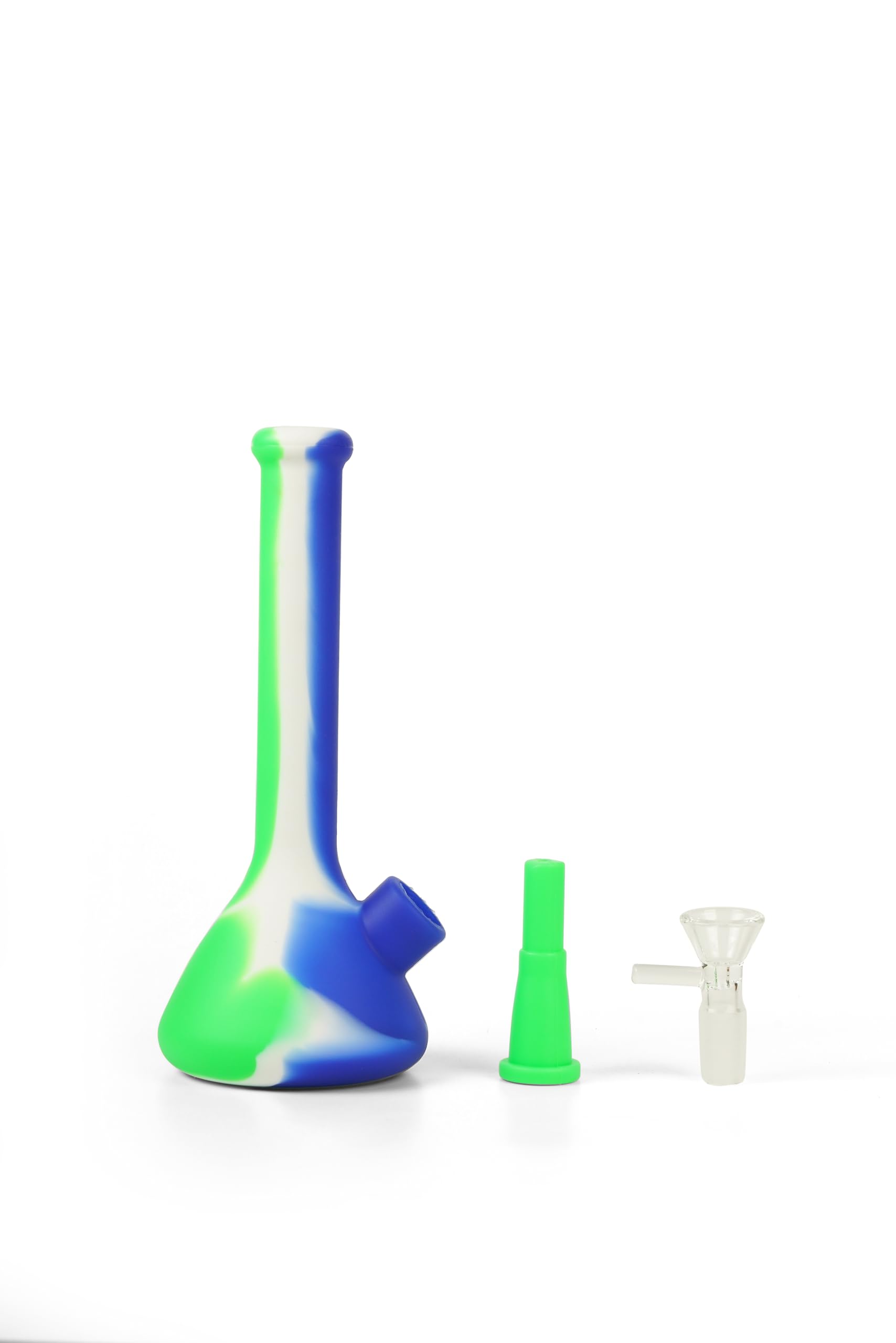 STRONG BONG Mini Silicone Bong - Green | Size: 7" (18cms) | Unbreakable and Detachable | Easy to Clean | Travel Friendly | Smoking Waterpipe 3