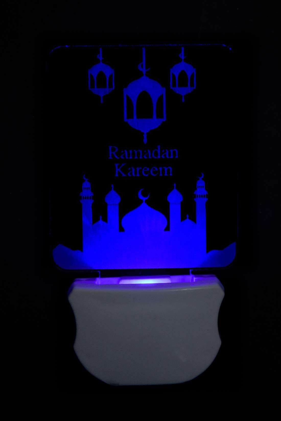 KSG GLASS EMPORIUM The Ramdan Kareem 3D Illusion Led Night Lamp Comes with 7 Multicolor Lighting Effect Suitable for for Room,Drawing Room,Lobby (Pack of 2) M58 3