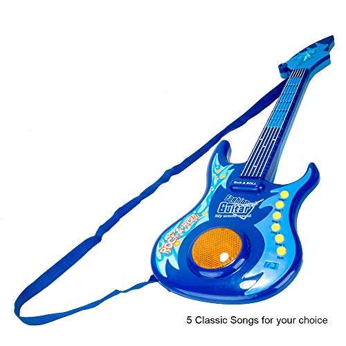 Toy Elctric Guitar Instrument No String with Light and Music Kids Gift 3