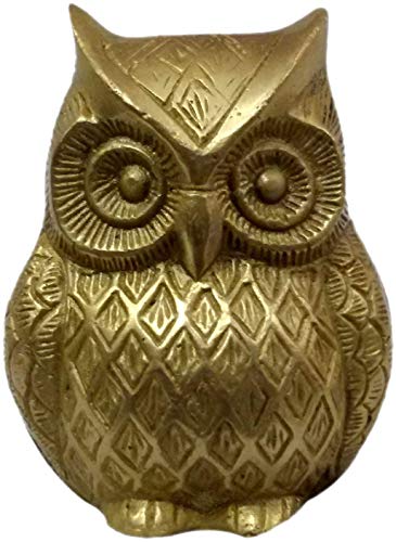 Vintage Brass Bird Owl Showpiece Ullu | Home Decor | Gift 1