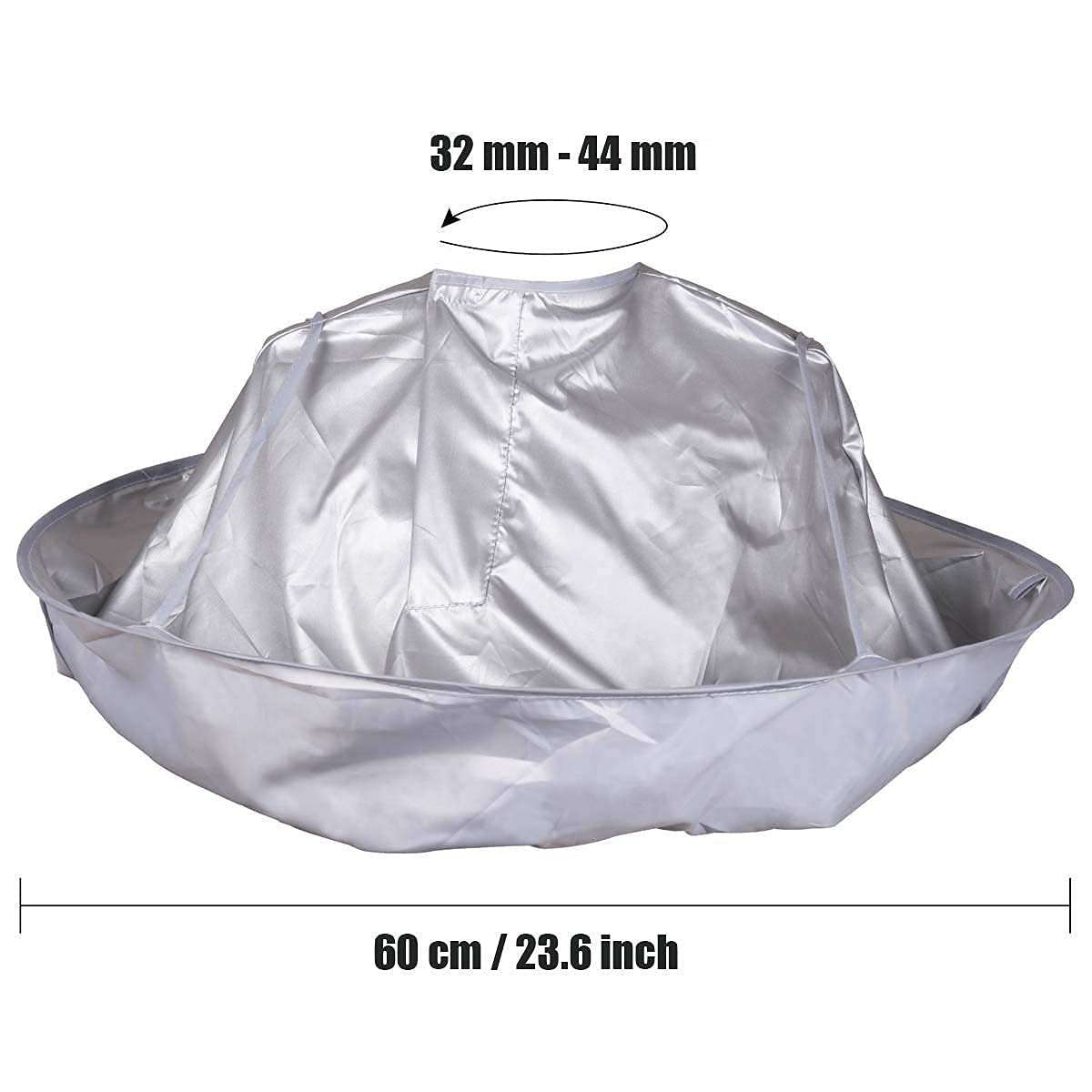 DOYKLI Hair Cutting Cape Umbrella Cloak Hairstylist & Hairdressing Kit Haircut Accessories for Beard Shaving Umbrella Cloth Waterproof Cape for Adult Women Men Kids_Gray 4