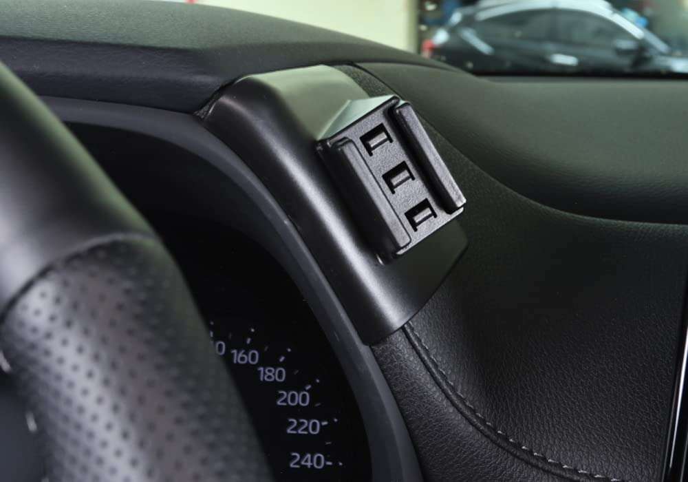 iJDMTOY Dashboard Direct Clip-On Mount Phone Gravity Holder Compatible with Toyota 2021-up Sienna Van (Won't Occupy Air Vent Opening) 4