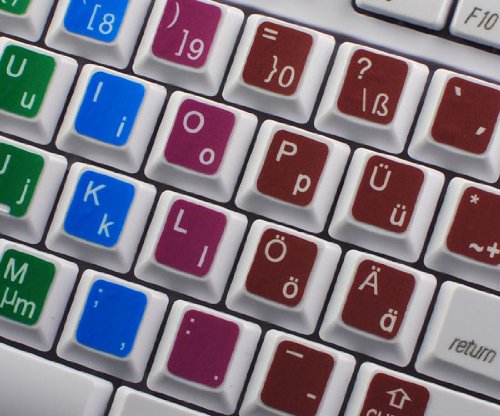 Learning German Colored New Keyboard Stickers 6