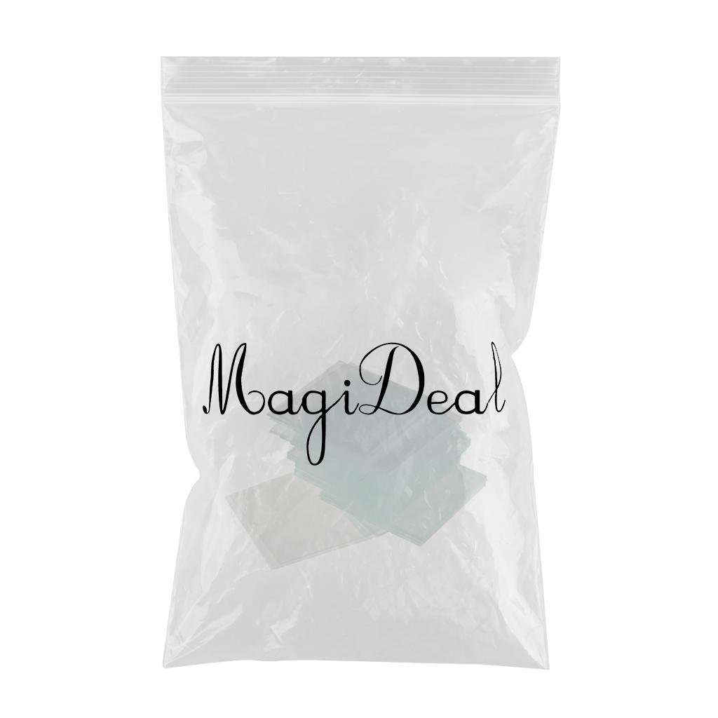 Excluzo 50Pieces Microscope Slide Cover Slips 18mm x 18mm Square Cover Glasses 4