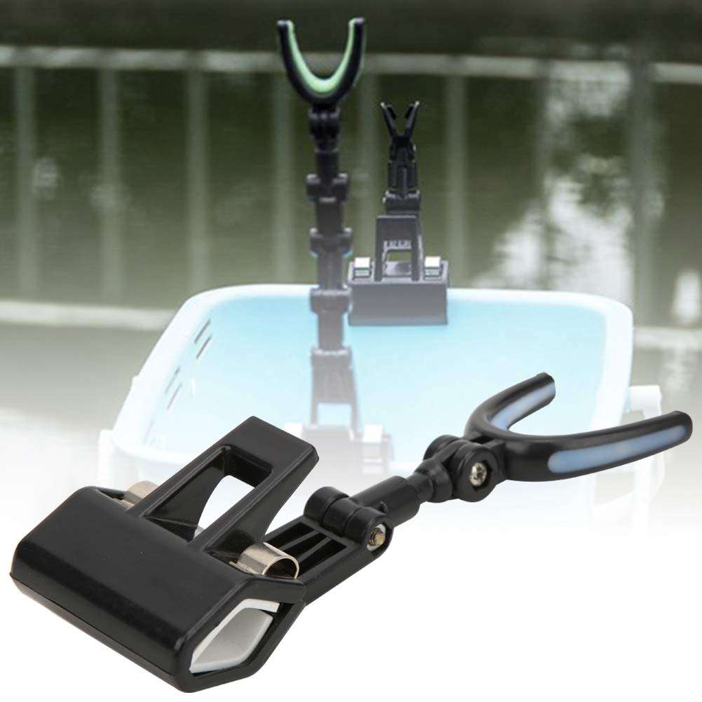 Rotating Fishing Rod Bracket, Wear Resistant Fishing Rod Holder Plastic Material 360° Rotating for Prevent Fishing Rod Sliding(Short) 5