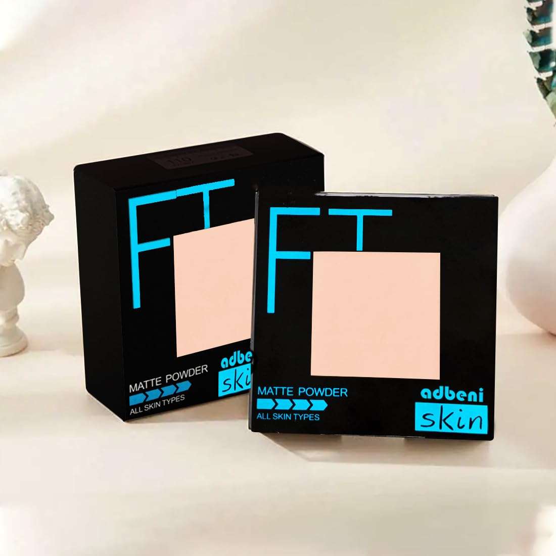 Adbeni Fit Matte Skin Compact Powder 20gm | A Dynamic Fusion of Effortless Coverage | Luminous Radiance & Flawless Skin Perfection | All Skin Types (Shade-01) 3