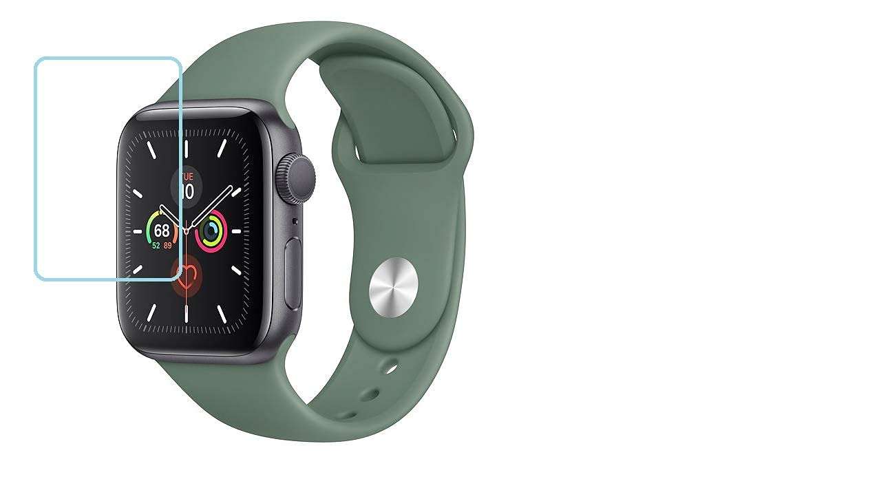 ADM Screen Protector Compatible With Apple watch series 5 Aluminum 40MM (Pack of 2) 1