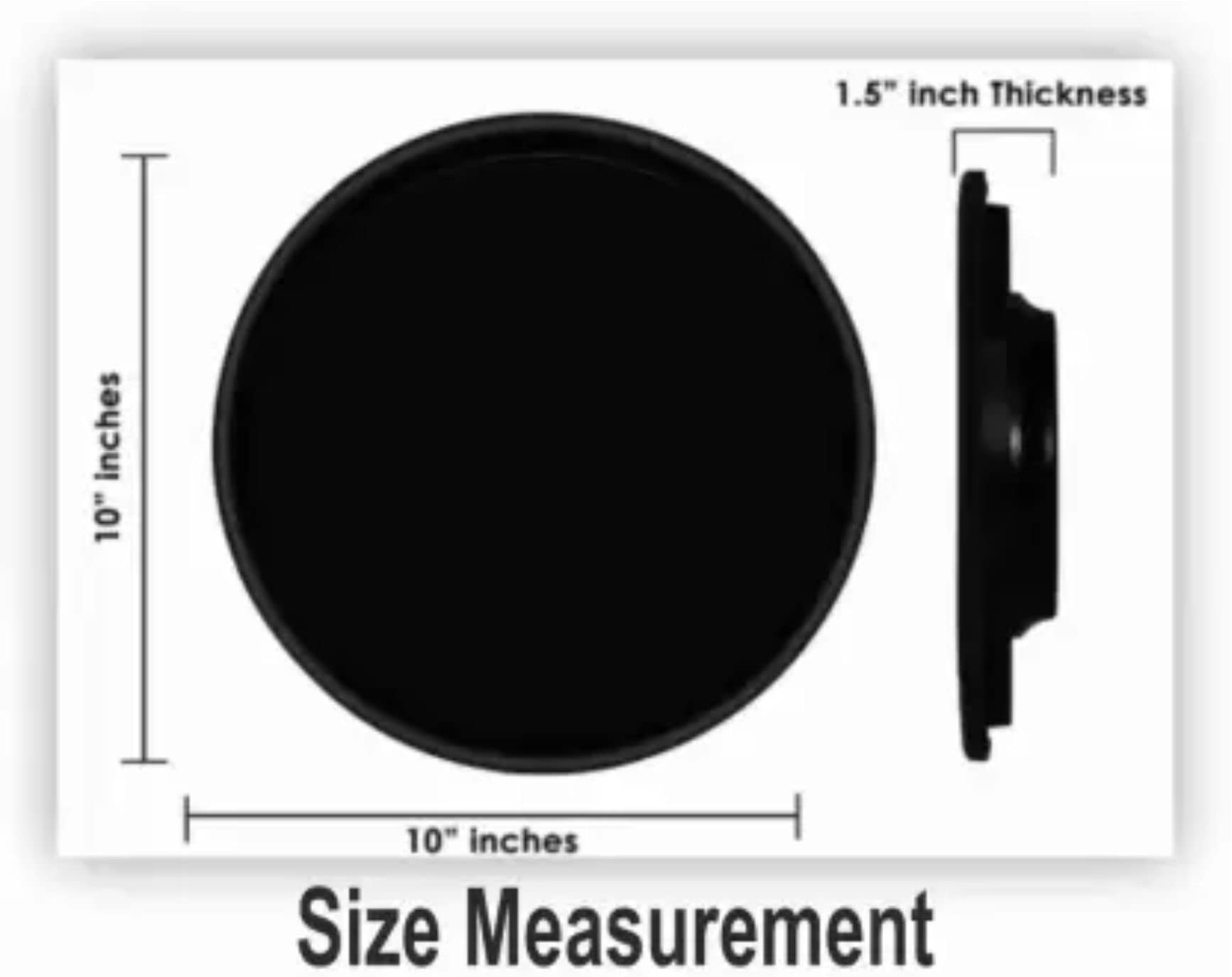 DarkIndia Plastic New Black & D-Green Wall Clock with Glass & Plastic for Home & Kitchen, Living Room , Bedroom Office,10 inch 5