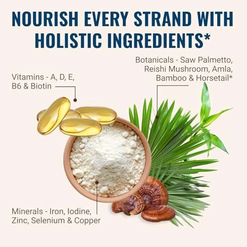 Hair La Vie Live Conscious Clinical Formula Hair Growth Vitamins for Women and Men w/Biotin, Collagen & Saw Palmetto (Pack of 1) 4